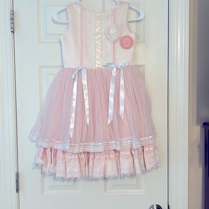 NWT. Dollcake size 9 Claire dress. Pink. Perfect for a spring day.
